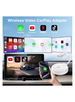 Generic Wireless CarPlay/Android Auto Adapter for Factory Wired Systems, 2024 Upgrade, Plug & Play Dongle for Cars 2015+, iOS 10+, No App Download Required (White)  - Image 2