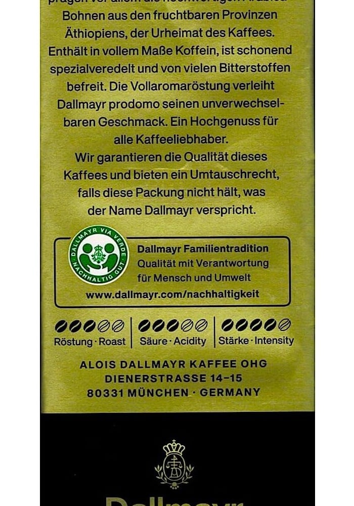 Dallmayr Prodomo Ground Coffee, 17.6 Ounce (Pack of 2) - Premium Arabica Blend - Image 5