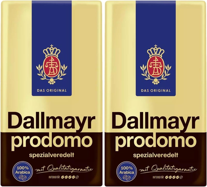 Dallmayr Prodomo Ground Coffee, 17.6 Ounce (Pack of 2) - Premium Arabica Blend - Image 1