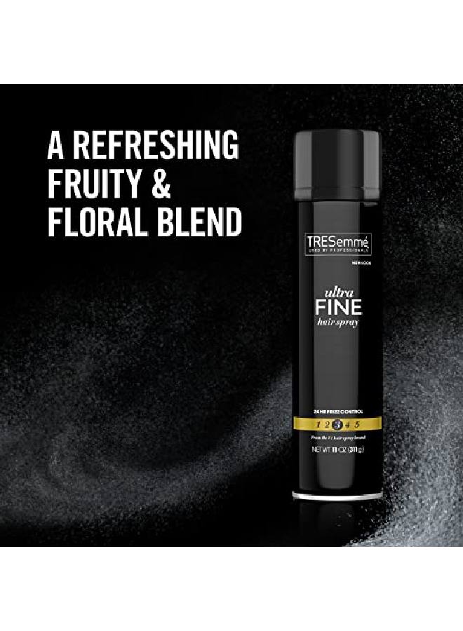 TRESemmé Tres Two Ultrafine Aerosol Hair Spray Salon Quality Hairspray Delivers A Firm Hold In An Ultrafine Mist Hair Stays In Place Looks & Feels Soft And Shiny 2 Pk 11 Oz Each - Image 5