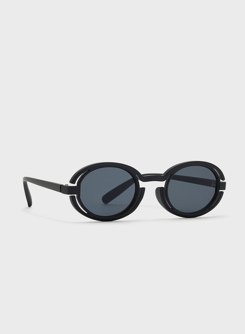 Seventy Five Round Streetwear Casual Sunglasses  - Image 1