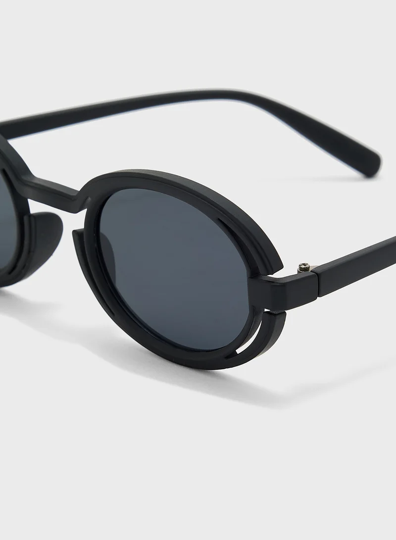 Seventy Five Round Streetwear Casual Sunglasses