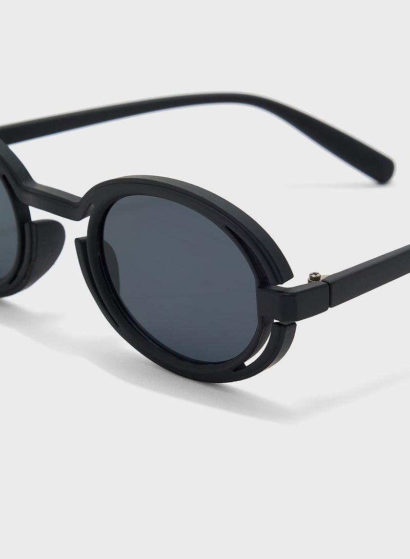 Seventy Five Round Streetwear Casual Sunglasses  - Image 4