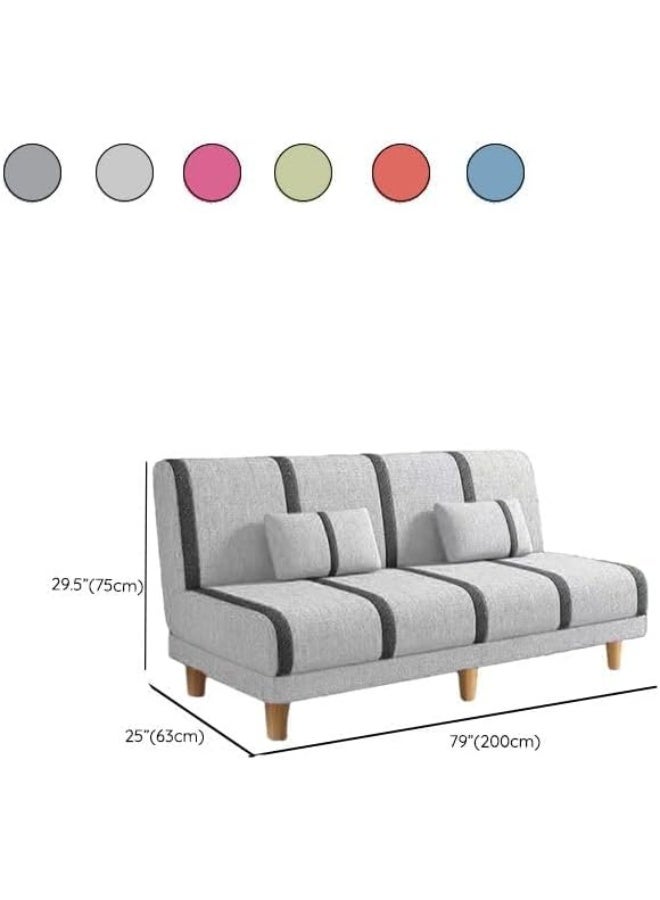 Ripple FURNITURE UAE Homes Convertible Fabric Sofa, Solid Color, 3 Seater with 2 Pillows (Grass Green) - Image 2