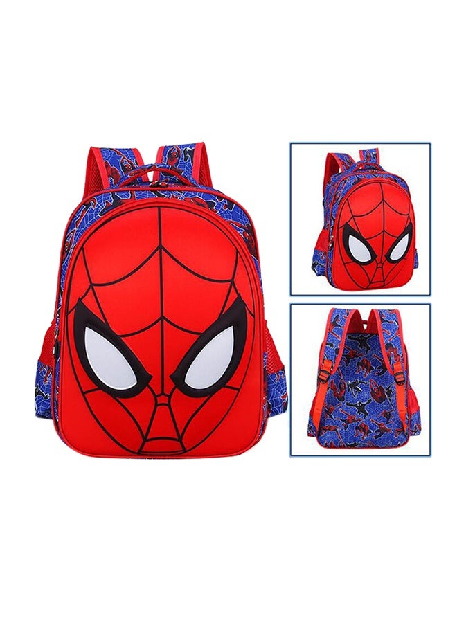 3D Spiderman Kids Backpack Red/Blue - Image 2