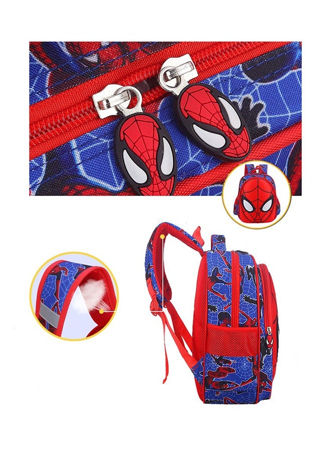 3D Spiderman Kids Backpack Red/Blue - Image 3