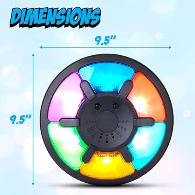 6-IN-1 ROUND MEMORY GAME MACHINE, HANDHELD ELECTRONIC MEMORY GAME WITH LIGHTS AND SOUNDS, PUZZLE CREATIVE INTERACTIVE GAME TOY MEMORY TRAINING, HOLIDAY GIFT - Image 2