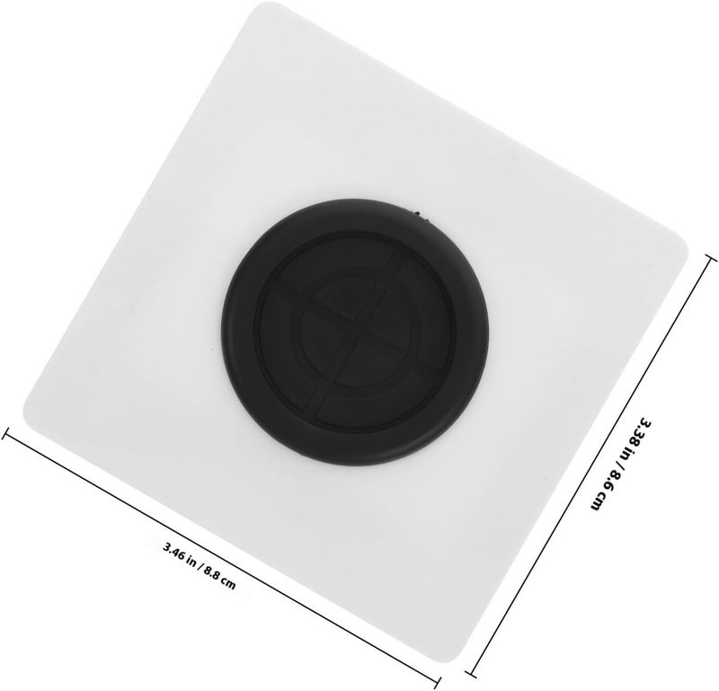 ABOOFAN White PC Blank Panel Wall Plate Cover with 35mm Cable Pass through Hole, Easy Installation Decorative Switch Wall Plate for Homes and Other Settings - Image 2