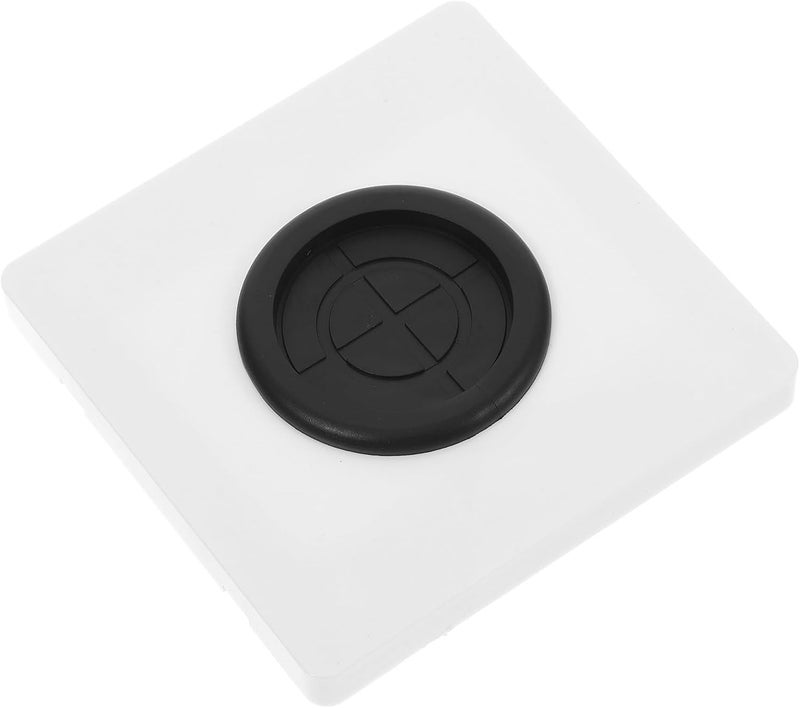 ABOOFAN White PC Blank Panel Wall Plate Cover with 35mm Cable Pass through Hole, Easy Installation Decorative Switch Wall Plate for Homes and Other Settings - Image 1