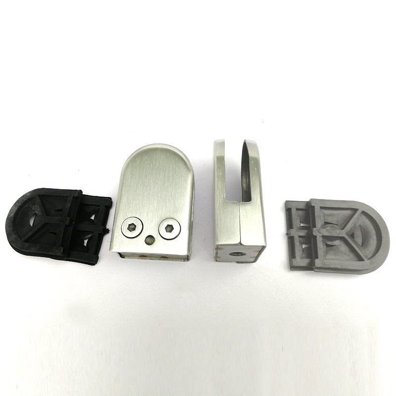 304 Stainless Steel Fish Mouth Glass Clip Cabinet Stair Hand Guard Column Accessories Punch-Free Glass Fixed Sandwich Bracket - Image 3