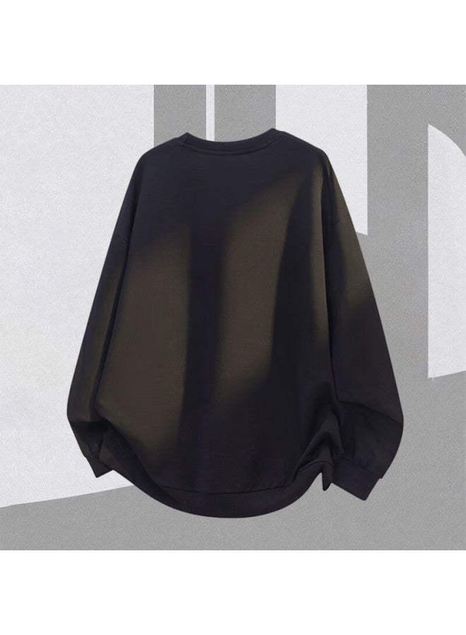 Wassup Sohot Men's Sweatshirt Spring Autumn Crew Neck Long Sleeve T-shirt Trendy Brand White XL - Image 2