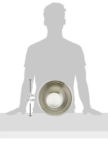 Winco 5 Quart Heavy-Duty Stainless Steel Mixing Bowl, Deep - Image 3