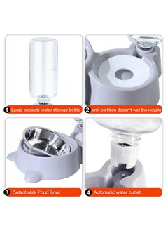 SKY-TOUCH Cat Dog Food Dish Bowl, Pet Food Dish Bowl And Auto Gravity Pet Water Dispenser, Cat Bowl Set For Small Medium Dogs And Cats  - Image 5