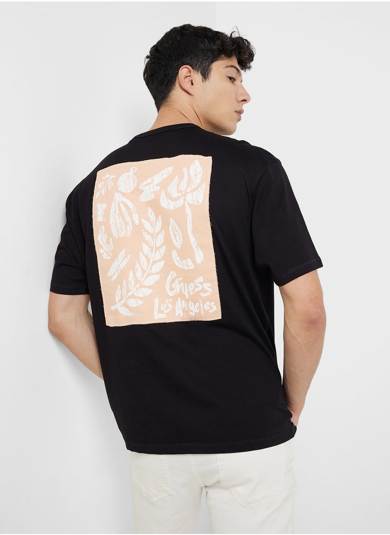 GUESS Back Print Crew Neck T-Shirt  - Image 1