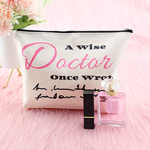 Sfodiary Doctor Gifts for Women Makeup Bag Doctor Appreciation Gift Christmas Thank You Presents for Women Cosmetic Bags Travel Pouch Keepsake for Graduation Birthday Travel Pouch - Image 4