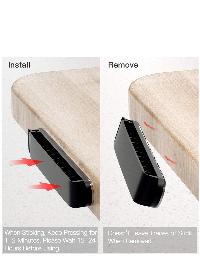 KASTWAVE Cable Clips, 3 Pack Cord Organizer Charger Cable Management for Organizing Home Office Desk Phone Car Cable Wire, Self Adhesive Cord Holders - Image 5