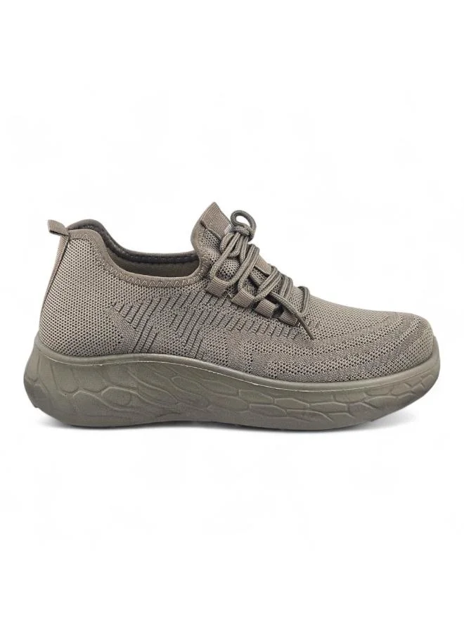 Stone Lightweight Knitted Sneakers
