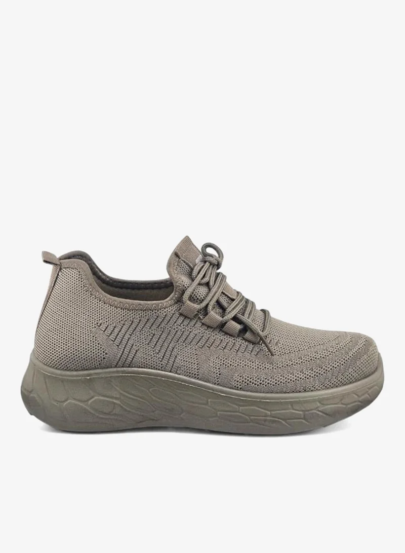 Stone Lightweight Knitted Sneakers
