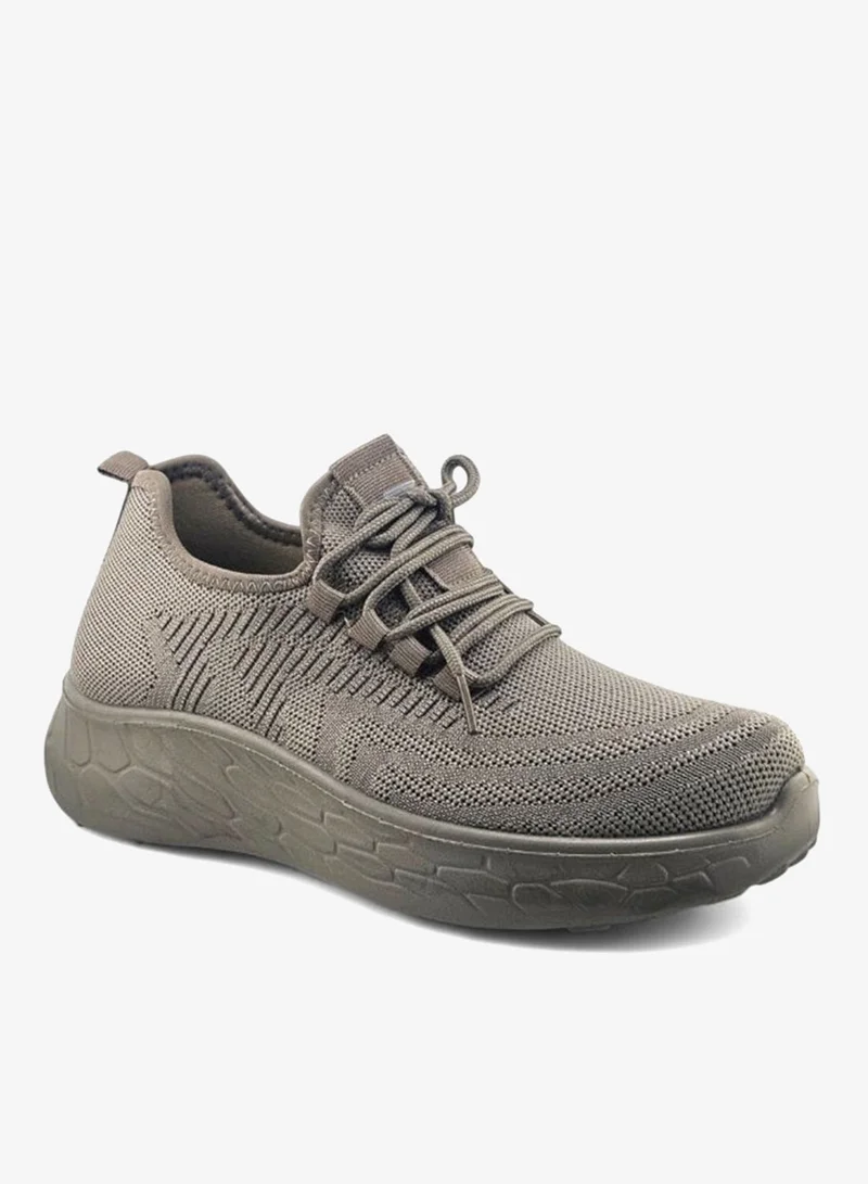 Stone Lightweight Knitted Sneakers