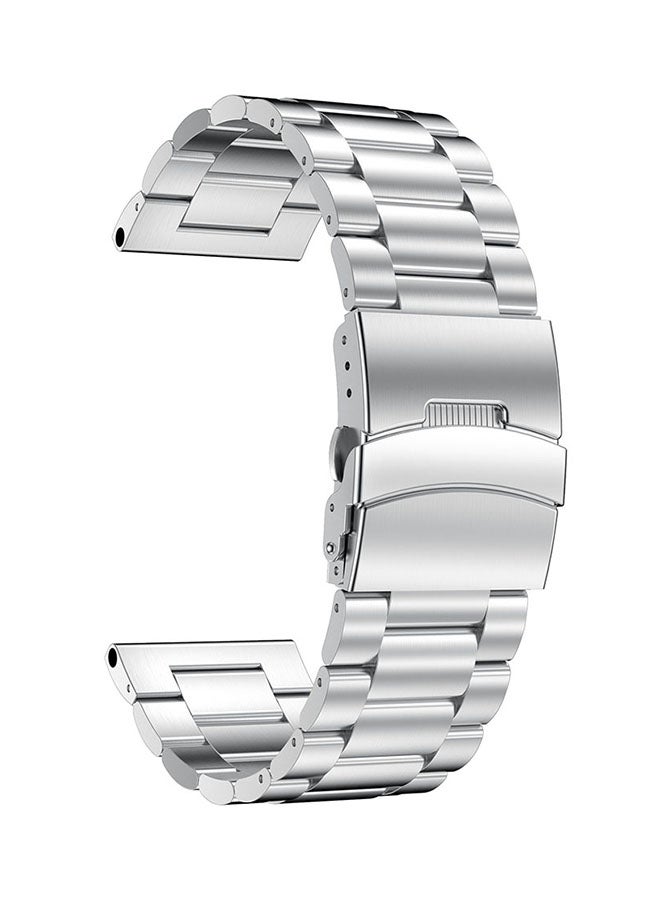 ISank Replacement Smart Watch Band For Garmin Fenix 5x Silver - Image 1