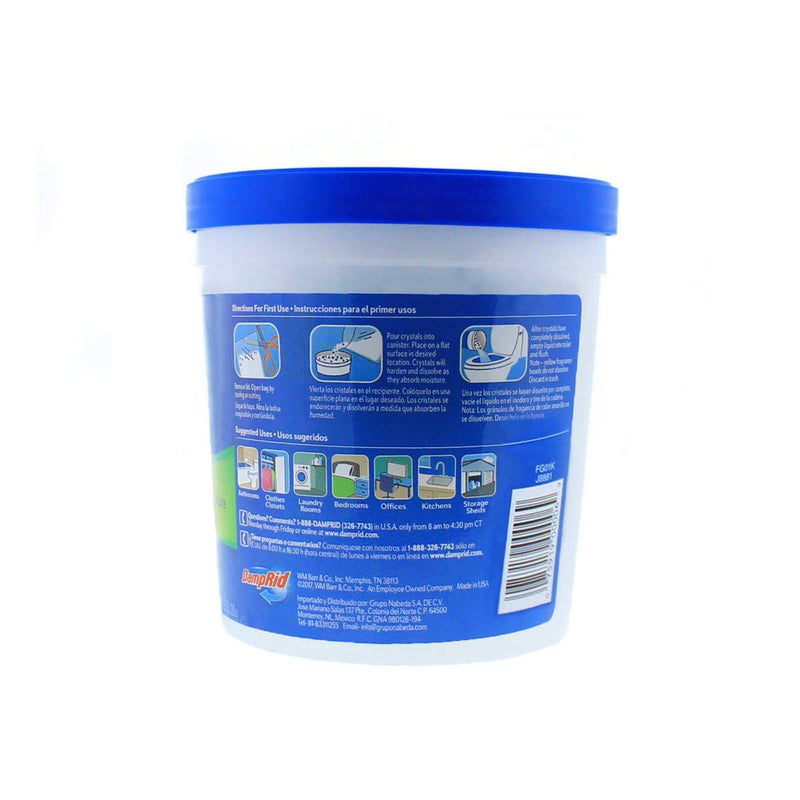 DampRid Refillable Moisture Absorber, 10.5 oz. Cups, 4 Pack, Fragrance Free, Traps Moisture for Fresher, Cleaner Air, No Electricity Required, Lasts Up To 60 Days - Image 3