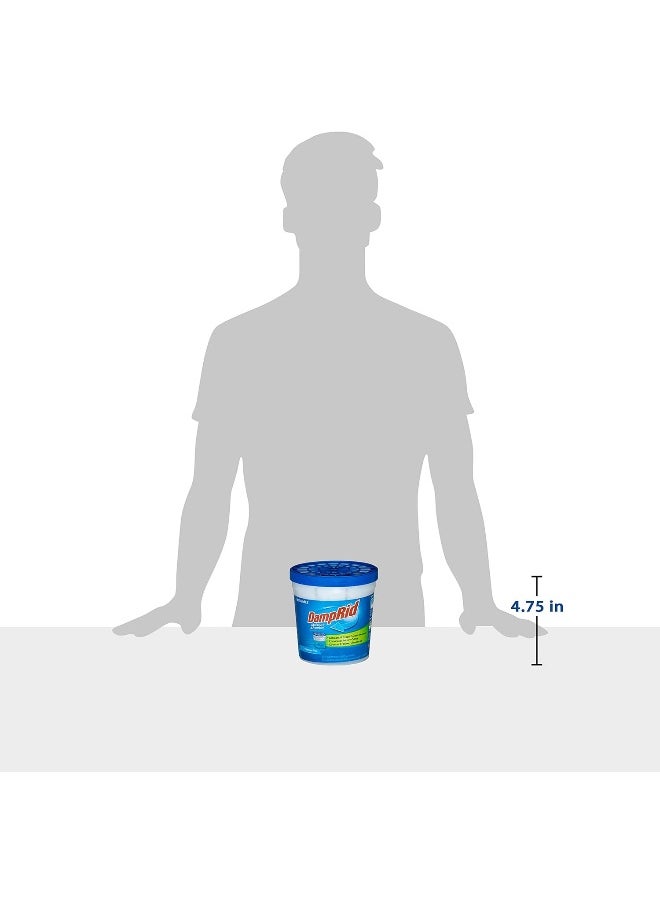 DampRid - DampRid Refillable Moisture Absorber, 10.5 oz. Cups, 4 Pack, Fragrance Free - Image 1