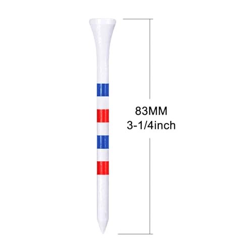 Zivisk Bamboo Golf Tees, 3 1/4 inch Long Tees Golf 100 Count, Strong Sustainable Biodegradable - Image 2