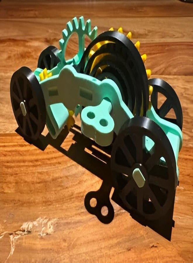 Beoals Mechanical Clock Parts Set, Gears and Components Kit, Mint Green and Gold, 12 Pieces, Multicolor - Image 4