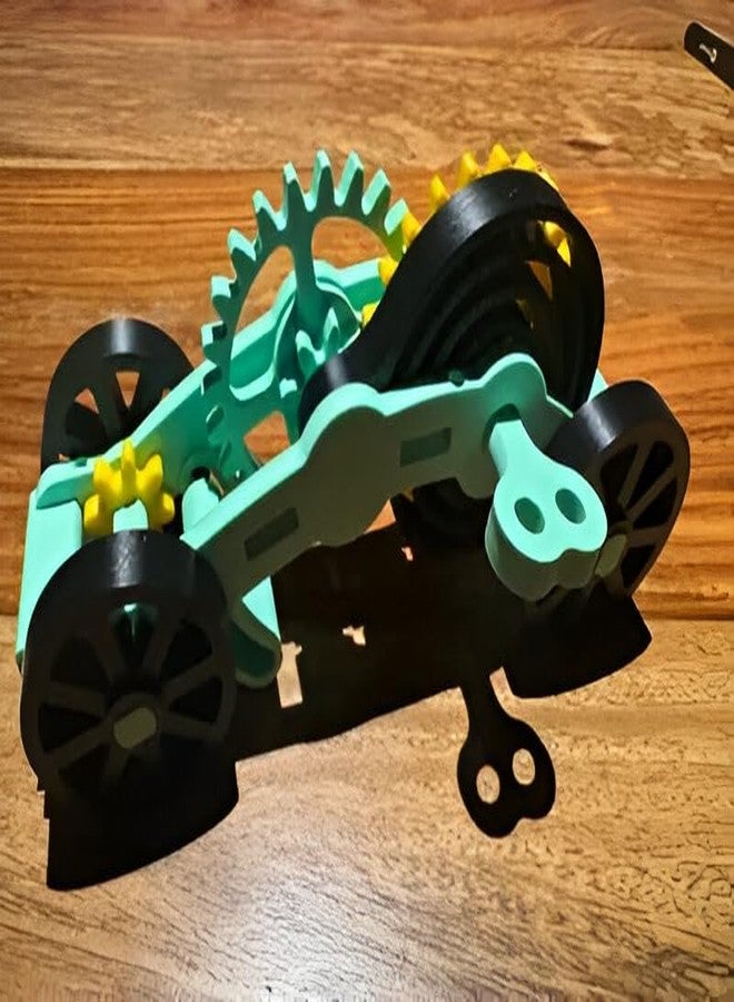 Beoals Mechanical Clock Parts Set, Gears and Components Kit, Mint Green and Gold, 12 Pieces, Multicolor - Image 2