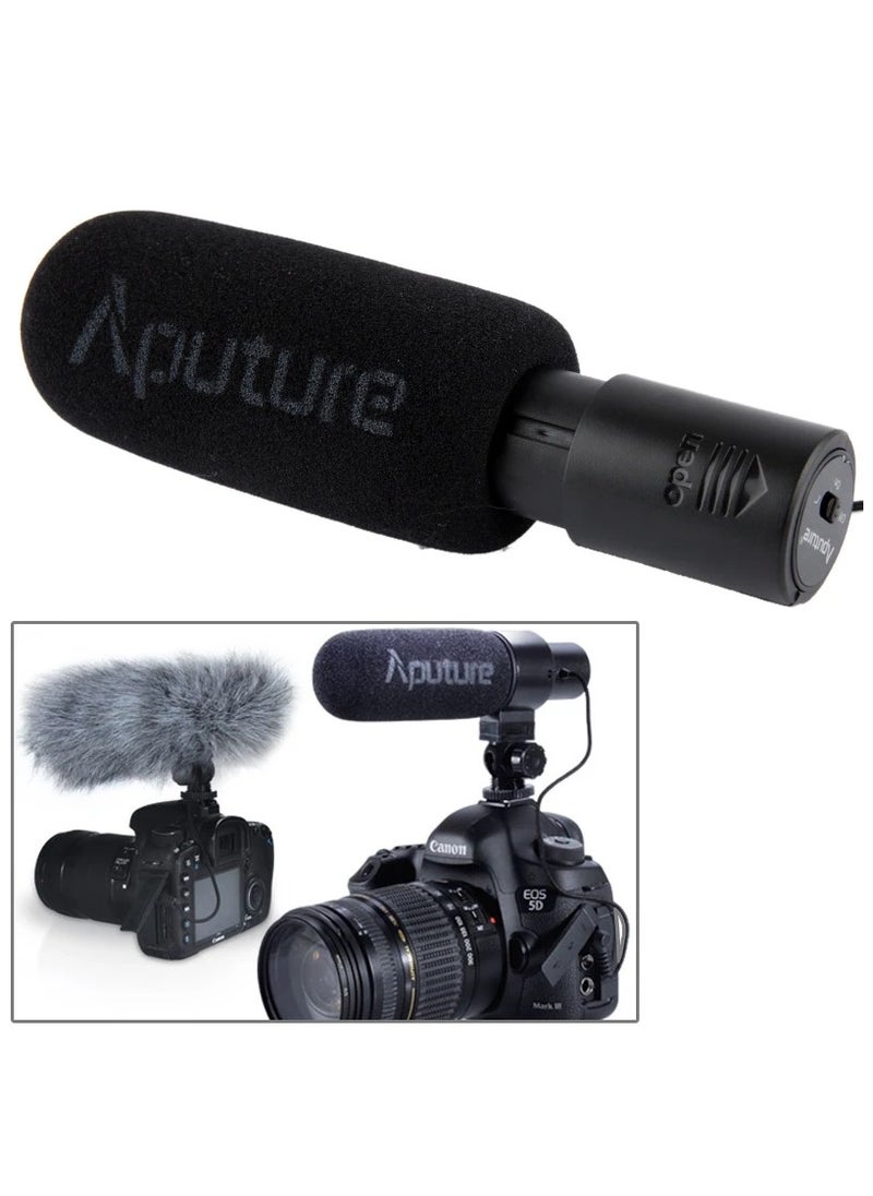 Aputure Aputure V-MIC D1 Directional Condenser Shotgun Microphone, Support 360 Degree Pan / 180 Degree Tilt  - Image 3