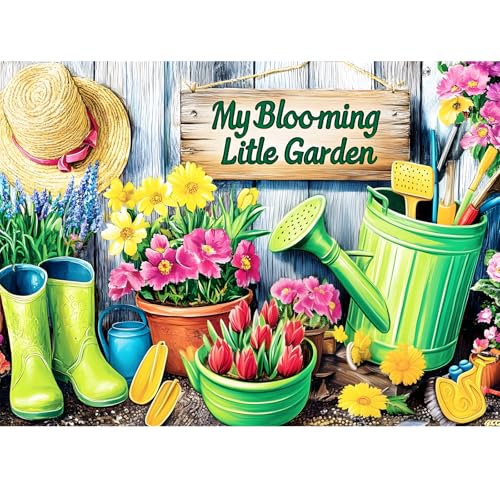 WSCXSC 300 Piece Puzzle for AdultsJigsaw Puzzles 300 Pieces Flower Garden Puzzle for Adult Kids Elderly Plant Jigsaw Puzzles for Adults 300 Pieces Premium Cardboard Puzzles Birthday Party Gift - Image 1