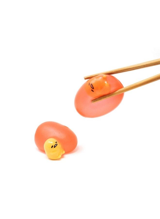 Sanrio - Gudetama Lazy Egg Yolk Cute Character In Sticky Stretchy Water Egg Squishy Toy (Red) Party Favors, Stress Balls, Birthday Gifts, Basket Fillers, Kawaii Squishies For Kids, Boys, Girls, Adults - Image 1