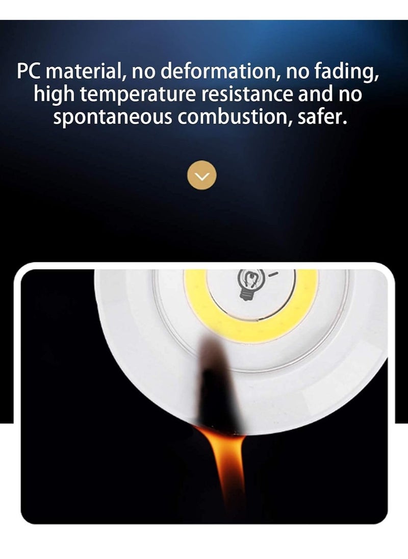 ELTRAZONE LED COB Night Light Set – 3 Pcs Battery Powered Wireless LED Disc Lamp with Remote Control, Dimmable, Adjustable Brightness, Wireless Night Lights for Bedroom, Hallway, Closet, and More - Image 5