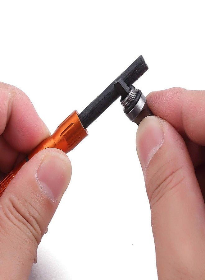 DOSMAMZ Compact Fire Starter, with Scraper Striker, DOSMAMZ 3PCS Replaceable Threaded Ferro Rods Flint Fire Steel Magnesium Rod, Cool & Unique Gift for Men Dad Boy - Image 3