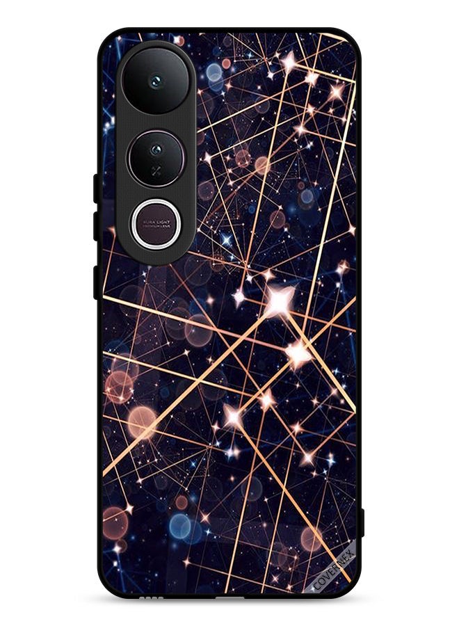 Covernex Vivo V50 Lite Protective Case Cover Pattern Of Lighting Curves