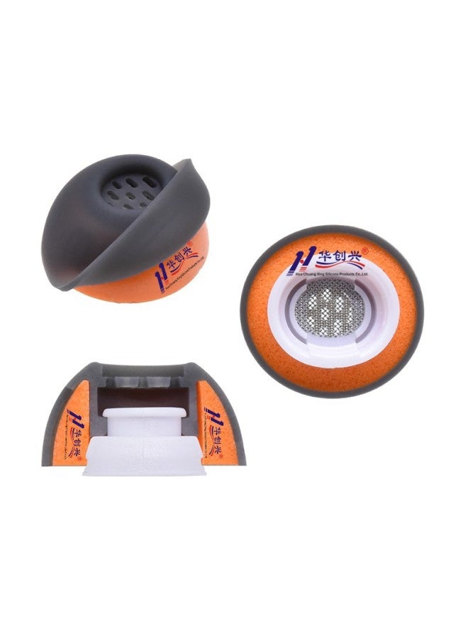 Suitable For Apple AirpodsPro Earplug Noise Reduction Silicone Ear Cap Double Filter Mixed Memory Foam Headphone Cover-Specifications:Coffee Black/L M S Each Pair Of Sets - Image 3