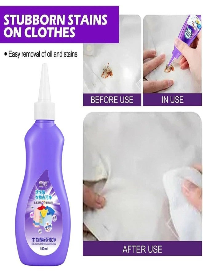 SHOPYSTAR Multi-Purpose Cloth Stain Remover - Instant Stain Remover For Beaded Fabric, Cotton, Linen, Polyester, Blended Fabric, Denim, Down Jackets - 150ml - Image 4