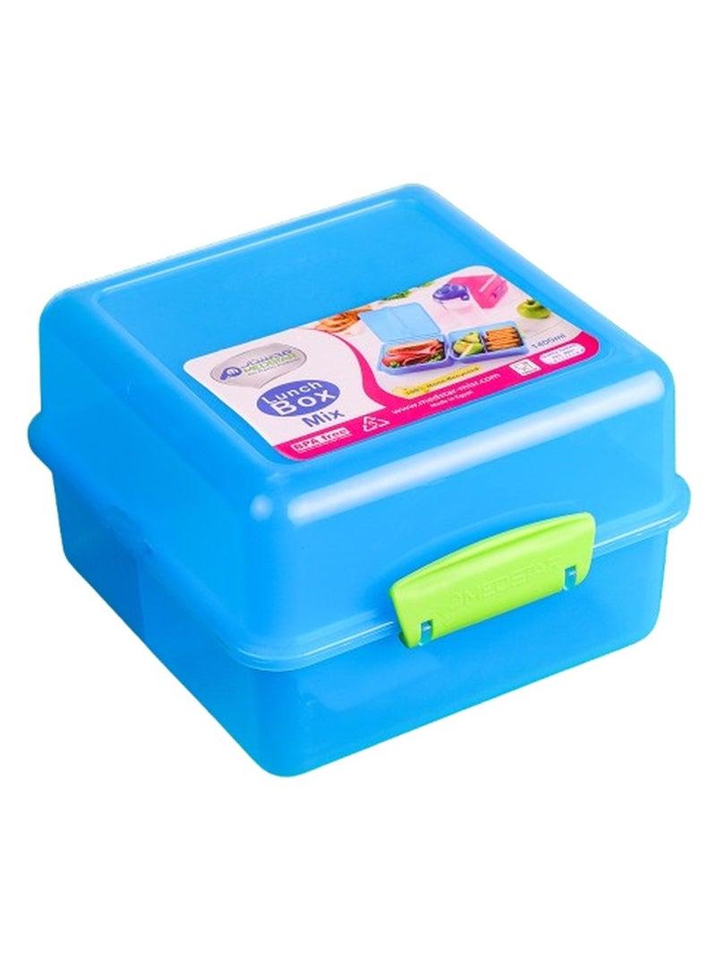 Medstar Lunch Box 1400 ML Blue - 7684  - Image 1