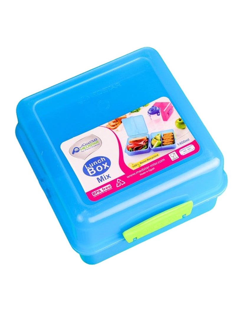Medstar Lunch Box 1400 ML Blue - 7684  - Image 2