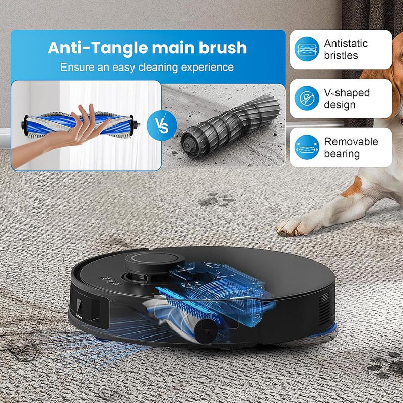 22 قطعة من مجموعة إكسسوارات مكنسة الروبوت ECOVACS DEEBOT T30S، تشمل: فرشاة مطاطية واحدة، 4 فلاتر، 6 وسائد، كيس غبار مخصص لمكنسة T30S، 4 فرشات جانبية، وأداة تنظيف واحدة. - Image 4