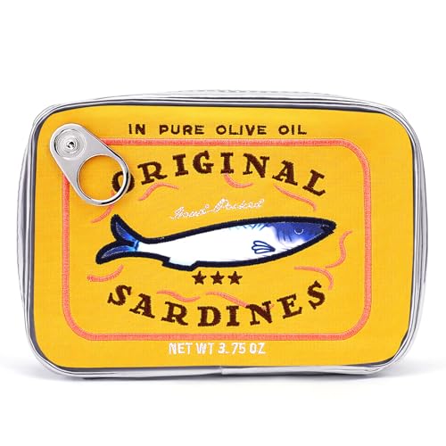 Cessfle Canned Sardines Makeup Bag, Funny Mothers Day Gifts Idea, Creative Cute Makeup Bag Canned Fish Cosmetic Bag - Mothers Day Mom Gifts from Daughter Son, Coquette Makeup Pouch for Women - Image 1