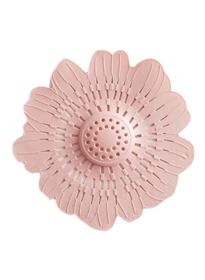NIBEMINENT Anti-Clogging Sink Drain Sewer Filter Pink 15.5x14.8x1centimeter