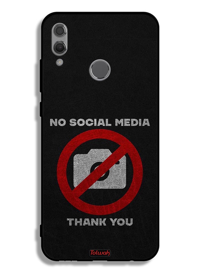 Tolwak Honor 10 Lite Protective Case Cover No Social Media Thank You - Image 2