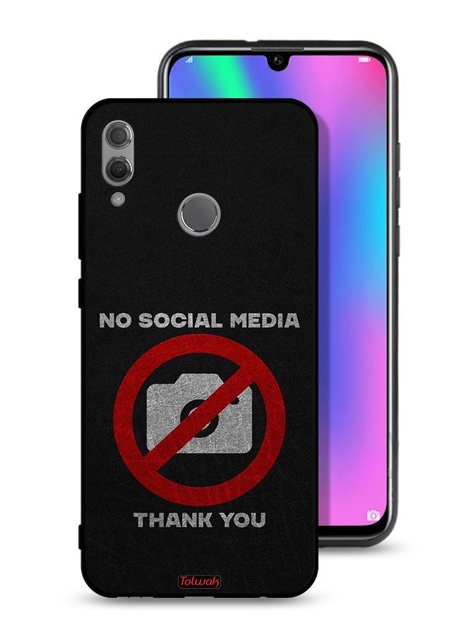 Tolwak Honor 10 Lite Protective Case Cover No Social Media Thank You - Image 1