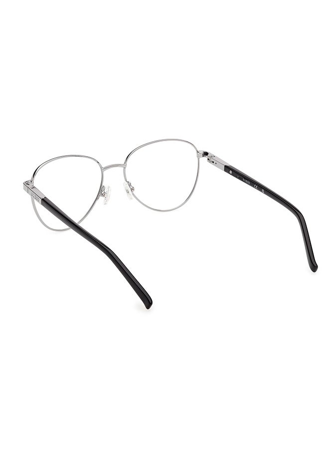 Unisex Round Eyeglass Frames Shiny Light Ruthenium GUESS GU303700551 51 mm