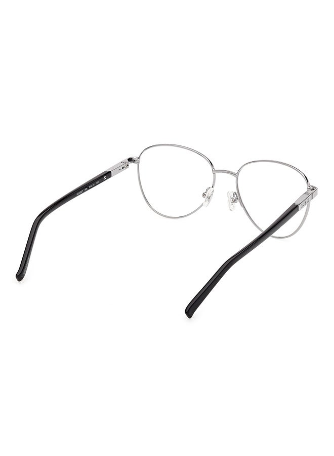 Unisex Round Eyeglass Frames Shiny Light Ruthenium GUESS GU303700551 51 mm