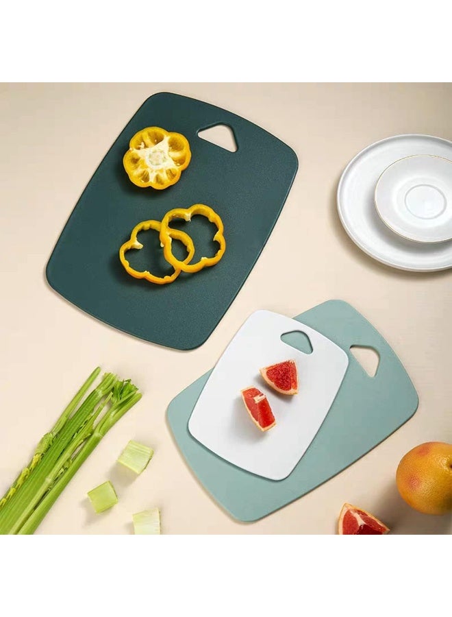 كيتشينو مجموعة الواح تقطيع بلاستيكية من 3 قطع، الواح تقطيع سميكة للمطبخ للحوم والخضروات والفواكه بمقبض سهل الامساك، امنة للاستخدام في غسالة الصحون، مناسبة للتخييم في الهواء الطلق وسيارات ار في (اخضر) - Image 5