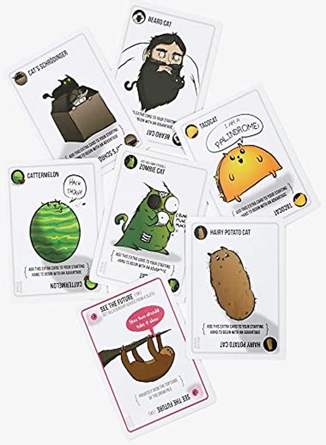 Exploding Kittens - SquishMe Slow Rise Foam Figure with Exclusive Unfair Advantage Card for The Game, Multi - Image 3