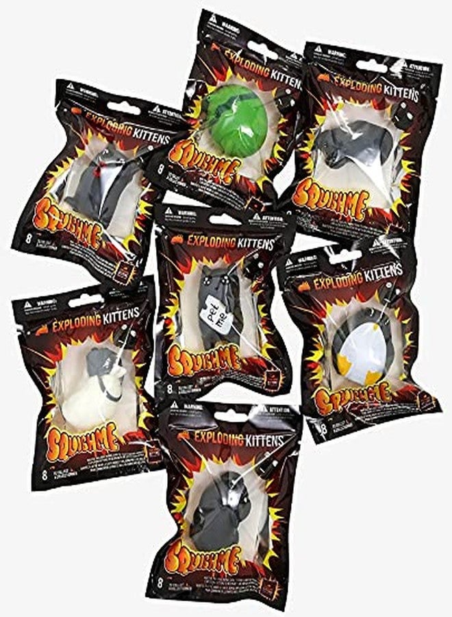 Exploding Kittens - SquishMe Slow Rise Foam Figure with Exclusive Unfair Advantage Card for The Game, Multi - Image 4