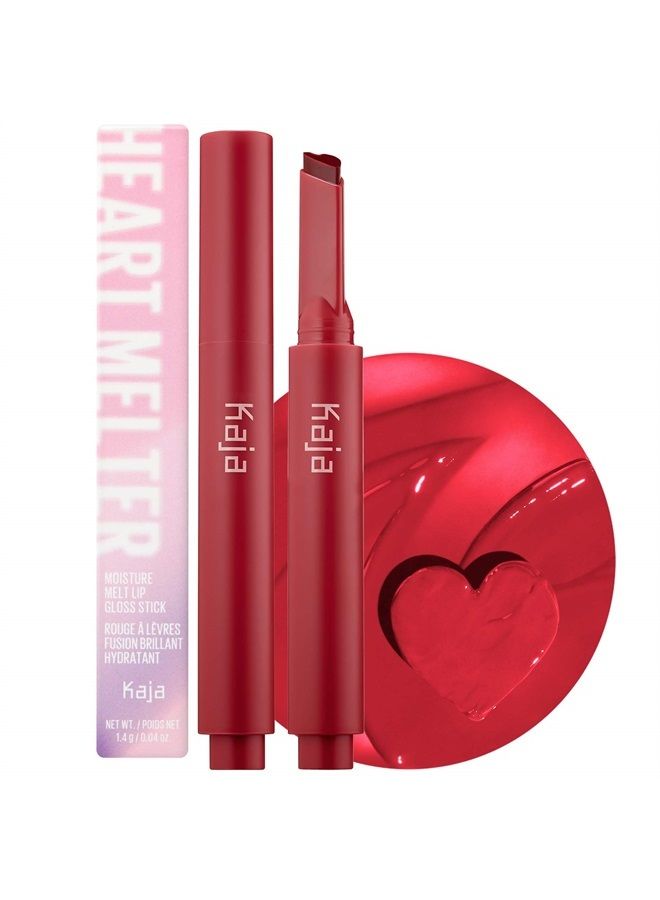 KAJA Lip Gloss - Heart Melter | High-shine, Glossy Finish, Peppy Pink Nude, Moisturize, 05 Hunny Bun, 0.04 Oz - Image 1